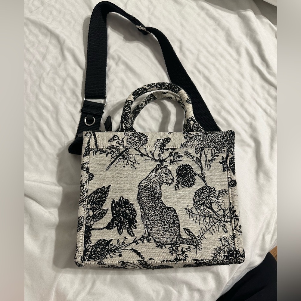 target animal print crossbody tote